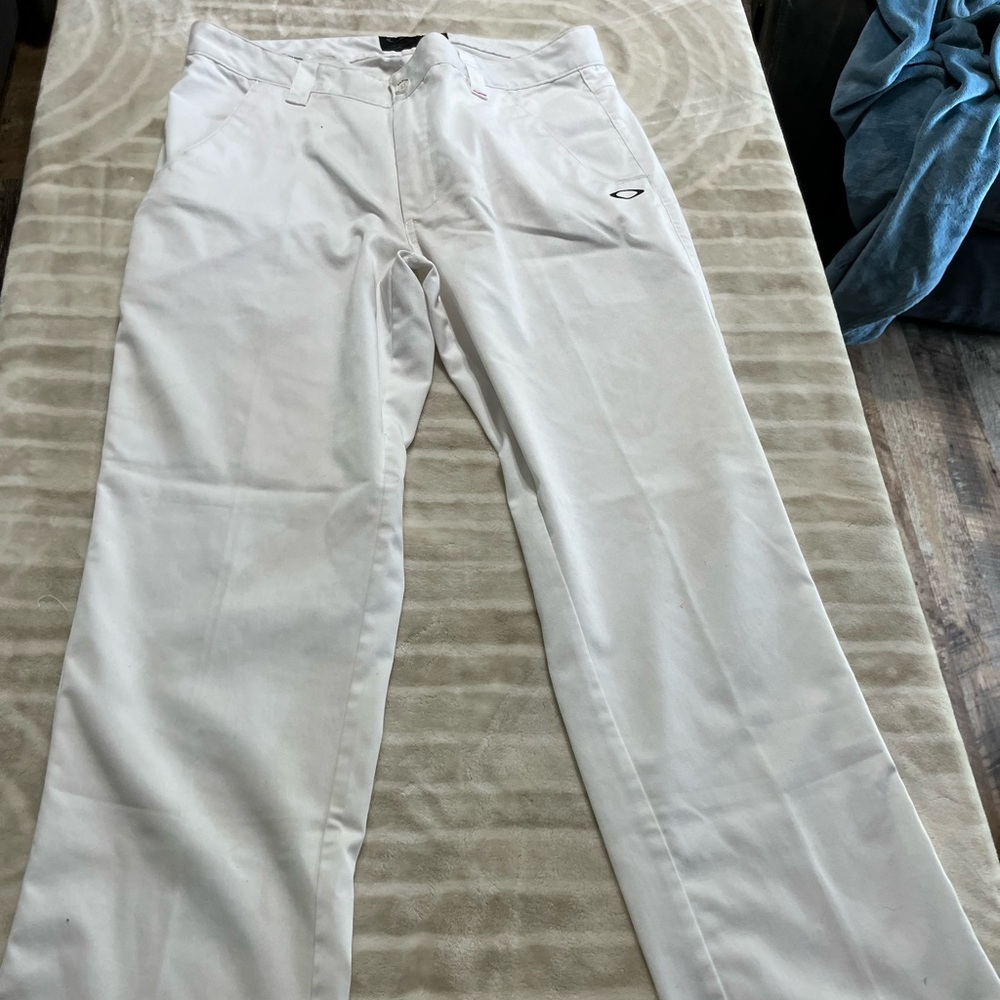 Oakley White Golf Pants 36